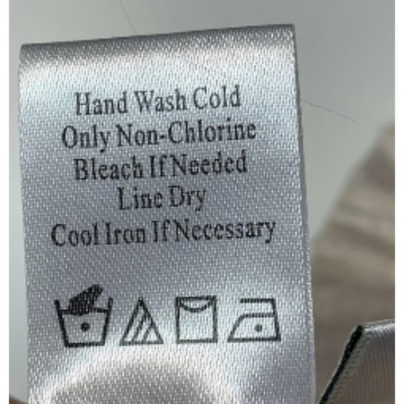 Country Lace Coldwater Creek Linen Blend MIDI Skirt Oatmeal Beige Size PS - Picture 10 of 12